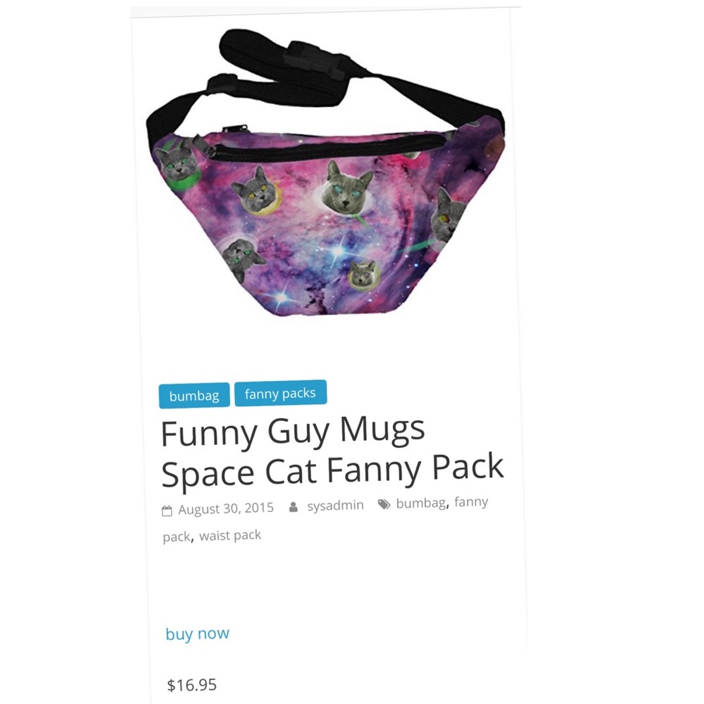 💕Funnyguymugs Cat Fanny Pack💕